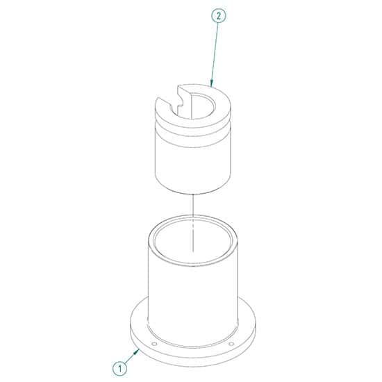 Branson 1021358 Sound-Proof Enclosure Neck Adapter for Cup Horn used with SFX150, SLP Sonifiers 