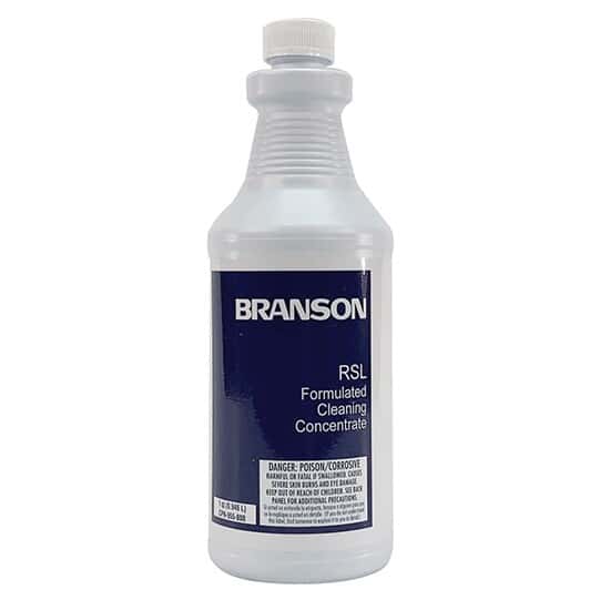 Branson LRS-QT Liquid Rust Stripper (mold/equip cleaner removing rust, scaling, paint, & grease), One Quart Bottle; 12/CS