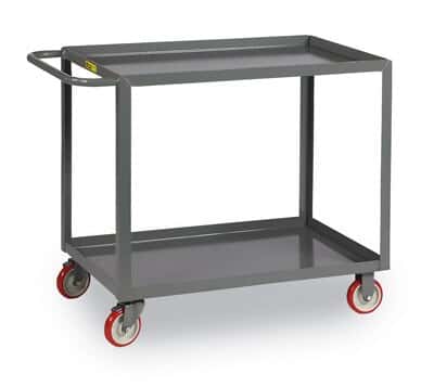 Brennan LG-2436-BRK Welded service cart -2 shelf,flat, 24