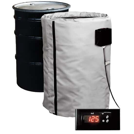 BriskHeat FGDHC55240 55 Gallon, Full Coverage, Metal Drum Heater, Dual Zone; 240 V