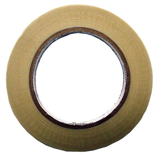 BriskHeat PSAT36A Fiberglass Adhesive Tape, 0.5” x 36yds roll, 350F (176C) max temp