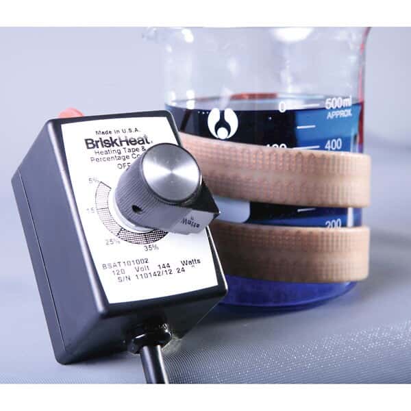 BriskHeat TBSAT101-060 Silicone Heating Tape with Controller (6' L x 1