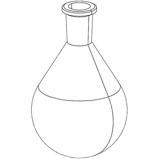 Buchi 025261 500 mL evaporator flask with safetycoating for Rotary