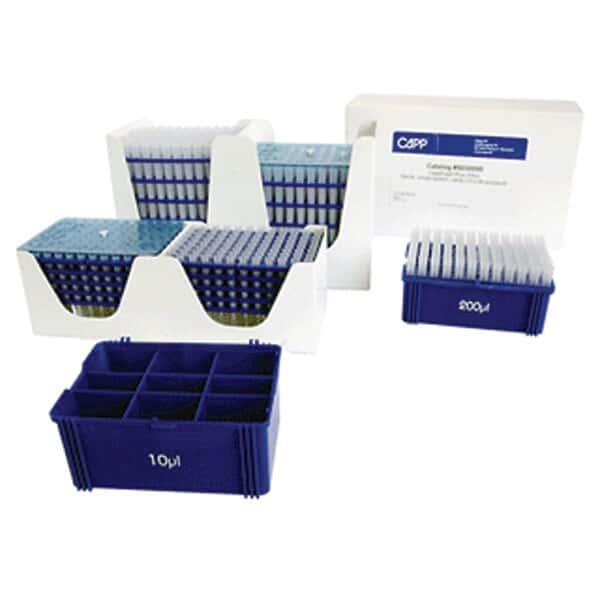 Capp ExpellPlus Sterile, Filtered, Pipette Tips, 1000 uL; 8 Racks x 96 Tips Each from ColeParmer