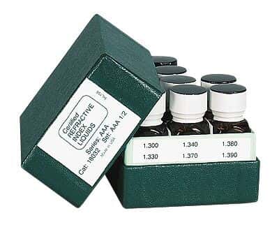 Cargille 18062 Refractive Index Standard Solution, 1.400 to 1.456; 7.4 mL x 15 liquids