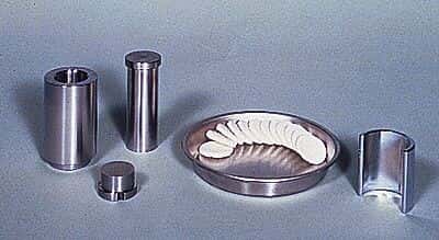 Carver 2091-5 Press Test Cylinder with Pellet Molds; 2-1/4