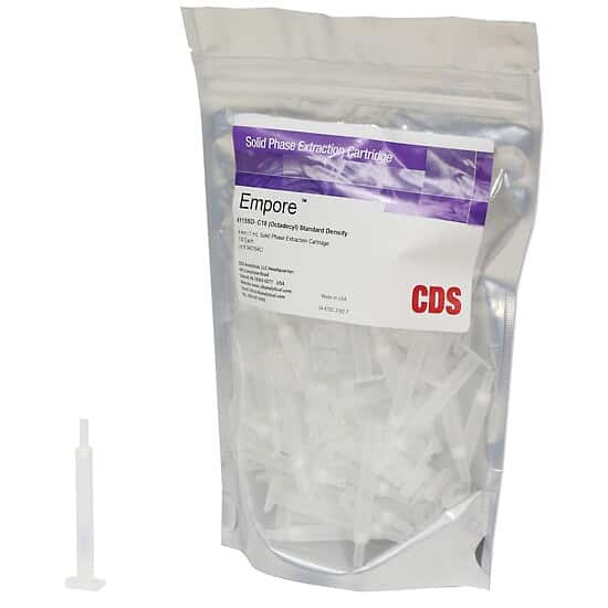 CDS Analytical Empore™ SPE Cartridge, C18, 50µm, 4mm/1mL; 300/Case from ColeParmer