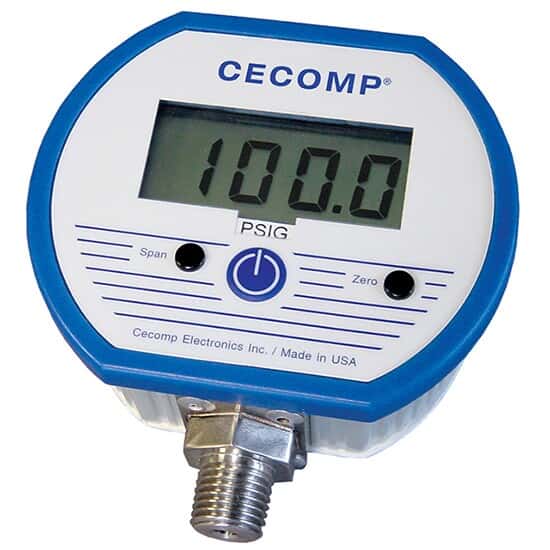 Cecomp Battery Powered Gauge, 760 to 0 Torr