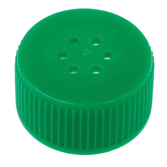 CELLTREAT Scientific Products Cap for Bio-Reaction Centrifuge Tube, Sterile, HDPE, for 15 mL Tube, Vented, 0.22 µm; 100/Cs