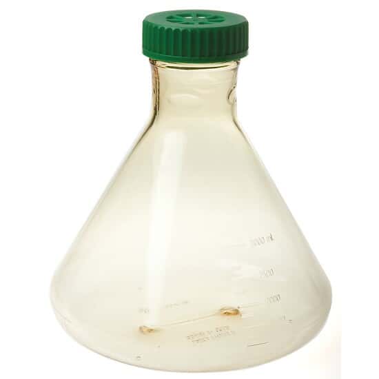 CELLTREAT Scientific Products 229870 Vented Sterile Fernbach Flask with Plain Bottom, 3 L, Individually Wrapped; 4/cs