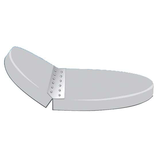 Chem-Tainer TC1815AH Cover with PP Hinge for Low-Profile Cylidrical Tank, PE, 17 Gal.