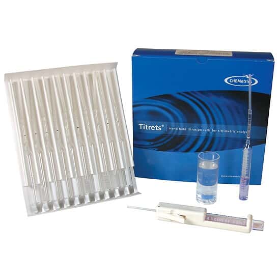 Chemetrics K-4502 Titrimetric Hardness, 2 to 20 ppm, Test Kits