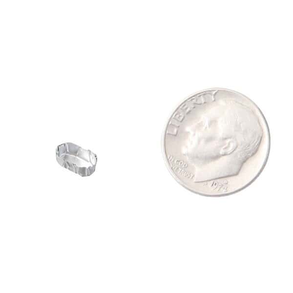 Cole-Parmer Micro Aluminum Weighing Dishes, 12mm L x 2mm W x 4.5mm H, .12 mL; 250/PK