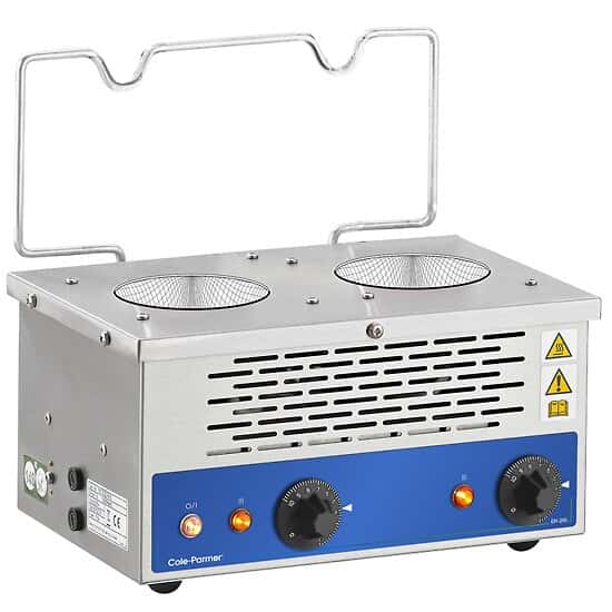 Cole-Parmer EH-200-2 2-Well Macro-Kjeldahl Extraction Heater, 300 mL, UK; 230 VAC