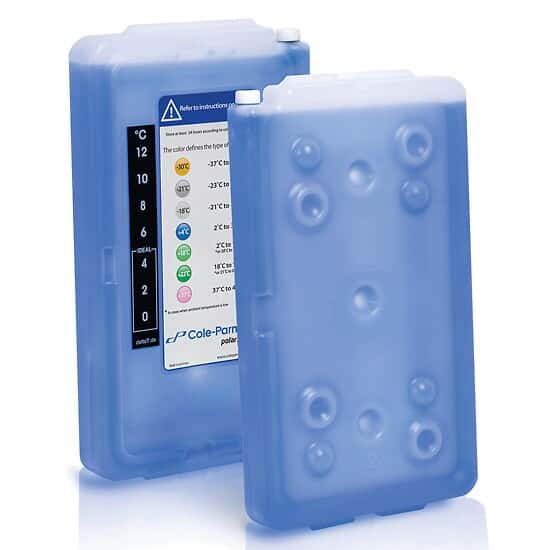 Cole-Parmer  Cooling End-caps, 4 °C, Blue, Pair of 2