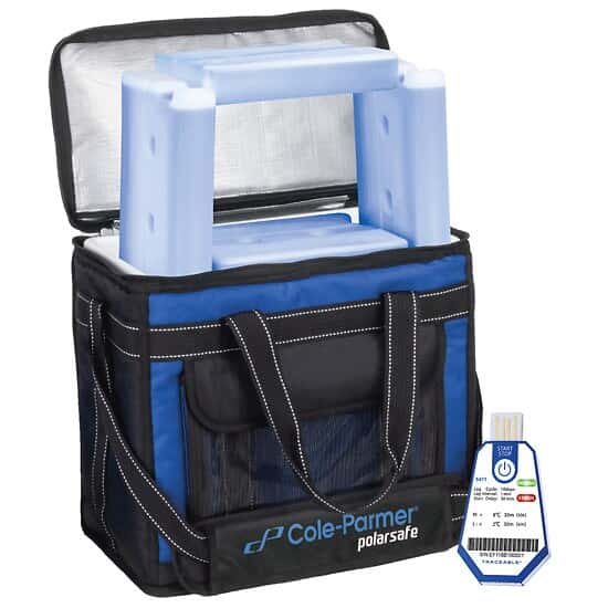ColeParmer PolarSafe® 16L Bag, TraceableOne™ Transport Bundle from