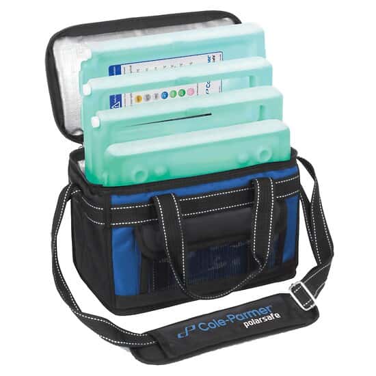 ColeParmer PolarSafe® Transport Bag 5 L with Two 22°C EndCaps and Two