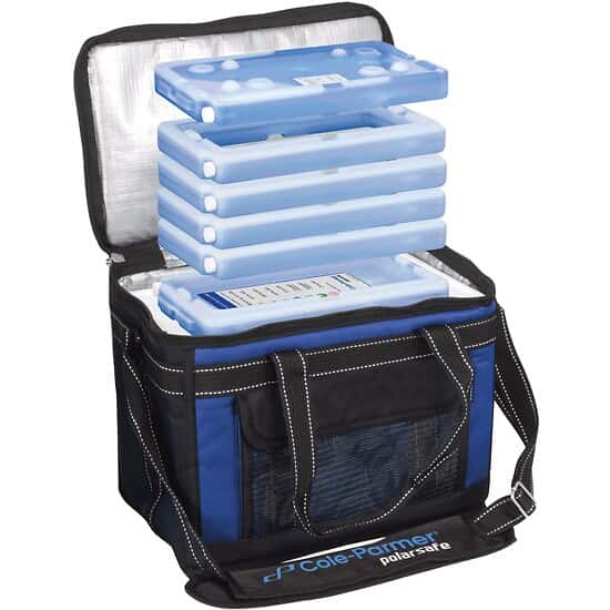 Cole-Parmer Transport Bag 10 L with Two 4°C End-Caps and Four 4°C Frames 
