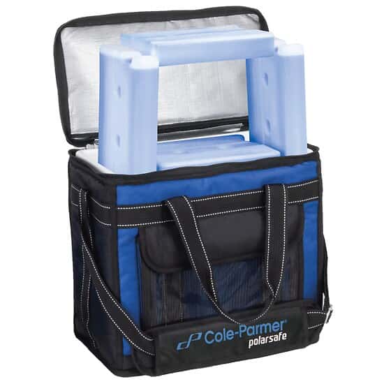 Cole-Parmer Transport Bag 16 L with Four 4°C Blocks (1 L)