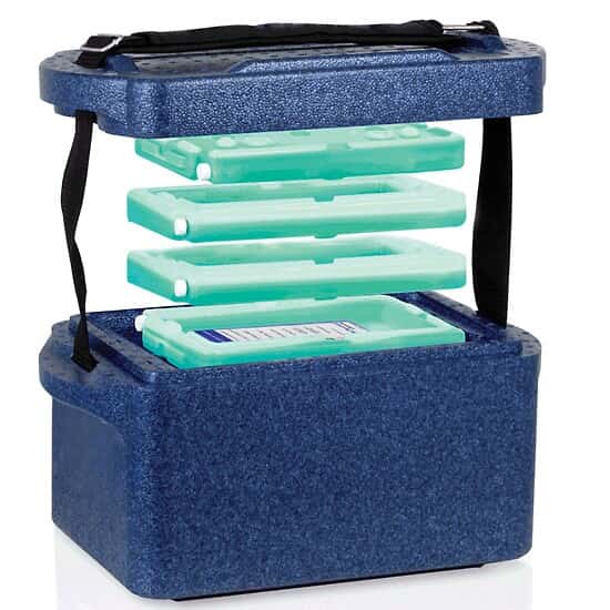 Cole-Parmer Transport Box 5 L with Two 22°C End-Caps and Two 22°C Frames