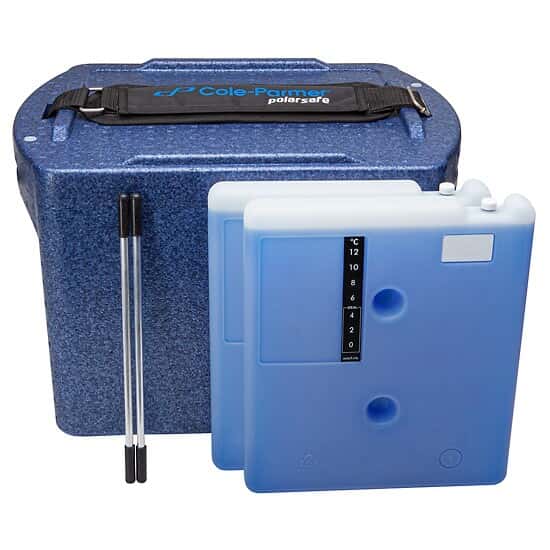 Cole-Parmer Transport Box 20 L with Two 4°C Blocks (2 L)