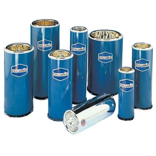 Blue Enameled Steel and Glass Dewar Flask, 0.75 L