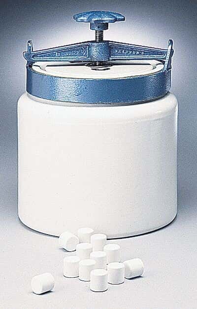 Alumina-fortified porcelain milling jar, 1.5 gal.