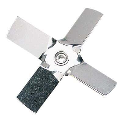 304 SS four-blade impeller for shaft 04370-02, 75 mm impeller dia