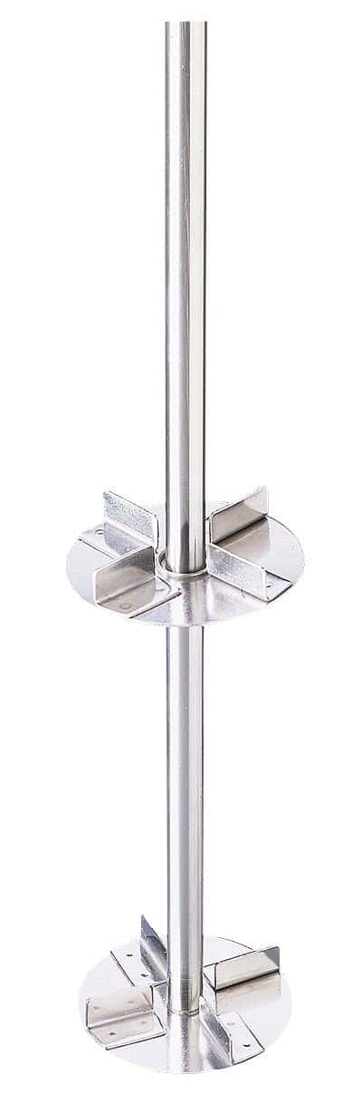 304 SS turbine impeller for shaft 04370-02, 60 mm impeller dia