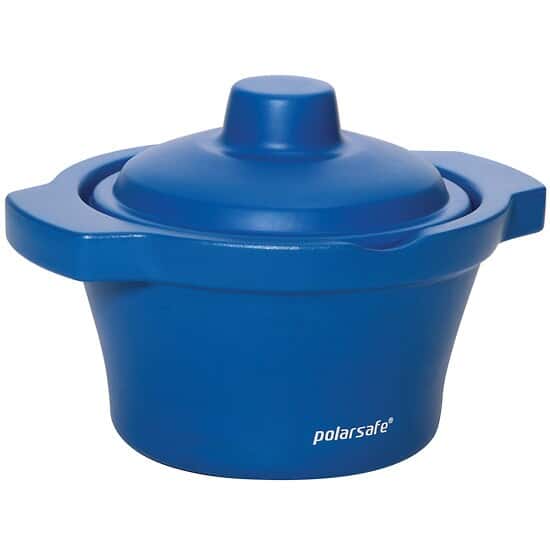 Cole-Parmer Foam Round Ice Bucket with Lid, 2.5 L, Blue