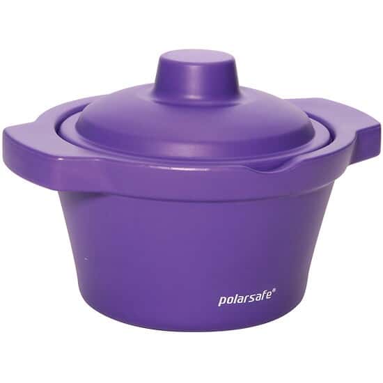 Cole-Parmer Foam Round Ice Bucket with Lid, 2.5 L, Purple