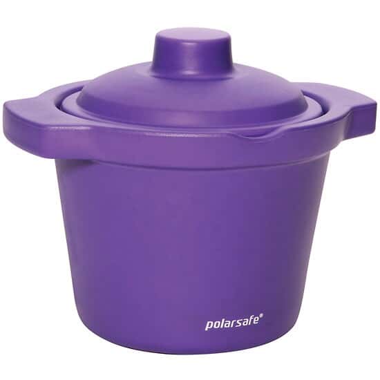 Cole-Parmer Foam Round Ice Bucket with Lid, 4 L, Purple