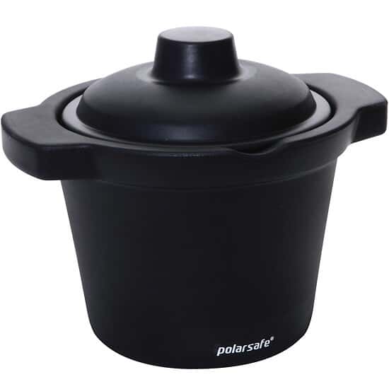 Cole-Parmer Foam Round Ice Bucket with Lid, 4 L, Black