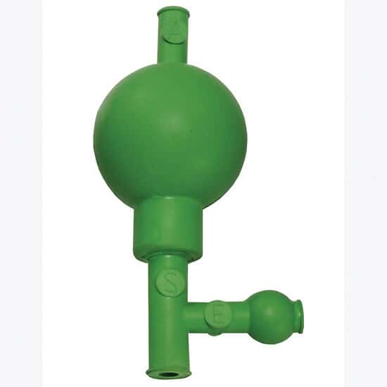 Cole-Parmer Bulb Pipette Filler, Up to 50 mL, Green