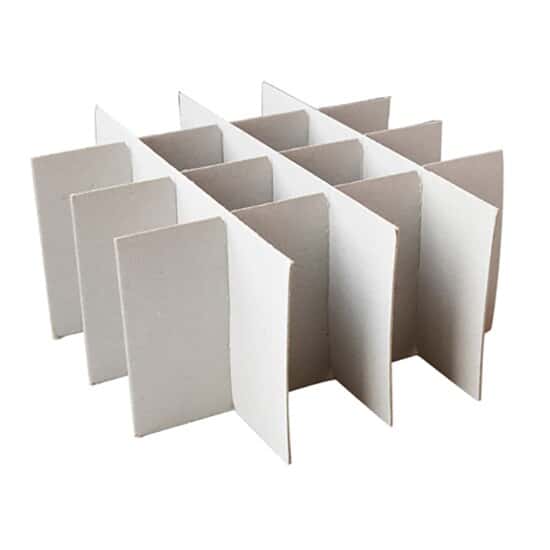 Cole-Parmer Cardboard Freezer Box Dividers, for 196 PCR Tubes, 8 mm Openings; 12/Pk
