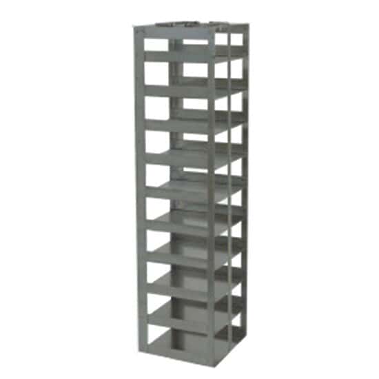 Cole-Parmer Vertical/Chest Freezer Rack for 100-Cell Hinged Plastic Boxes, 10 box capacity