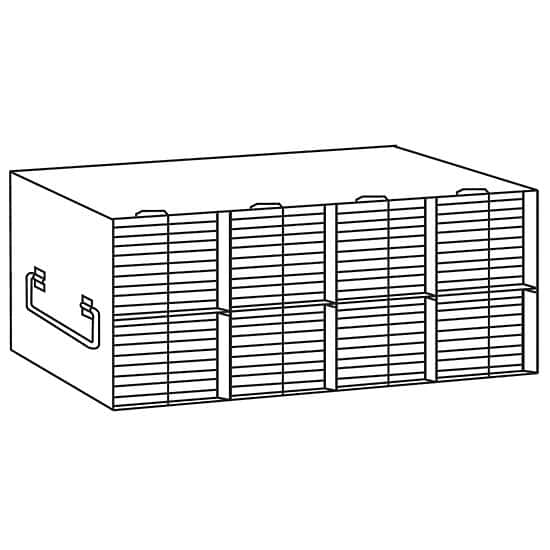 Cole-Parmer Upright Freezer Rack for 96/384-Well Microtiter Plates, accepts 96 with lids or 112 without lids