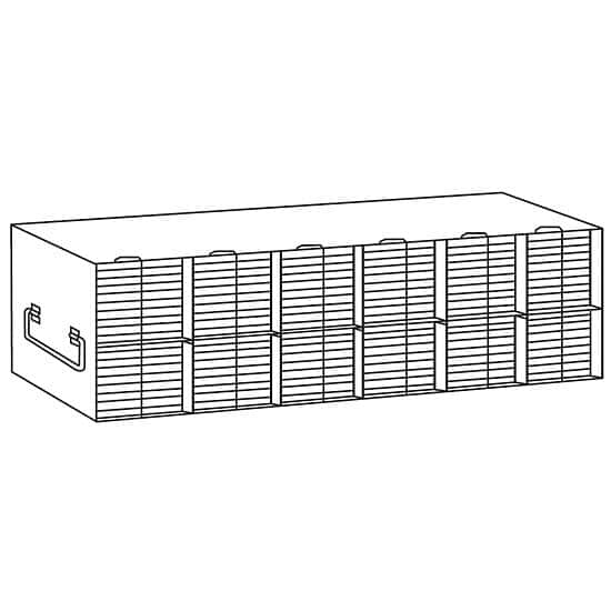 Cole-Parmer Upright Freezer Rack for 96/384-Well Microtiter Plates, accepts 144 with lids or 168 without lids