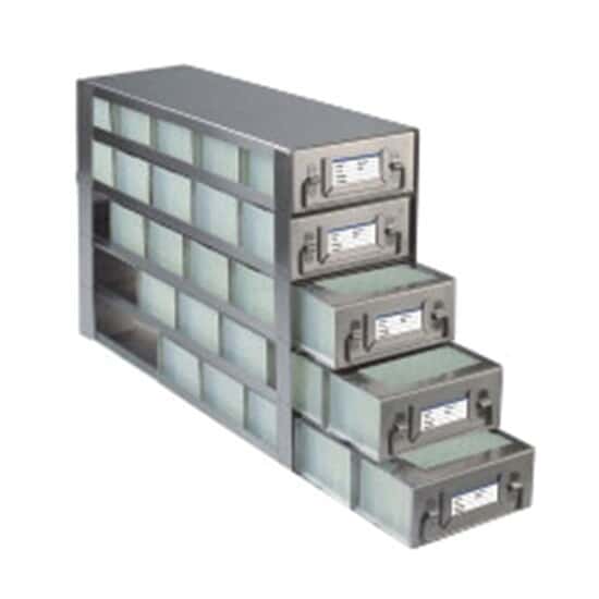 Cole-Parmer Upright Freezer Drawer Rack for 96 Deep-Well Plates or 1 3/4