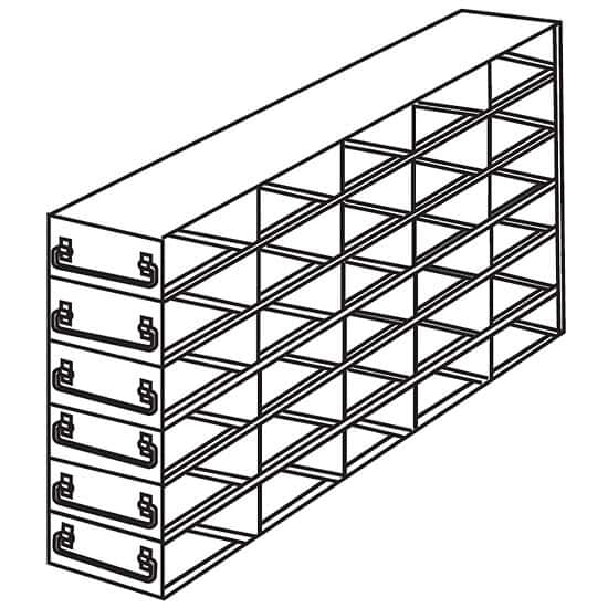 Cole-Parmer Upright Freezer Drawer Rack for 96 Deep-Well Plates or 1 3/4