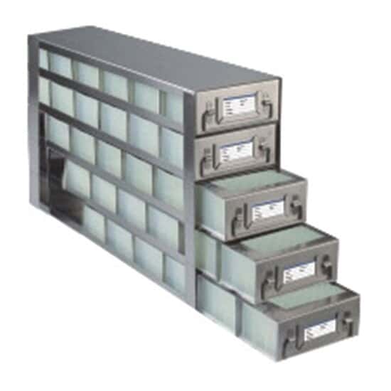 Cole-Parmer Upright Freezer Drawer Rack for 96 Deep-Well Plates or 1 3/4