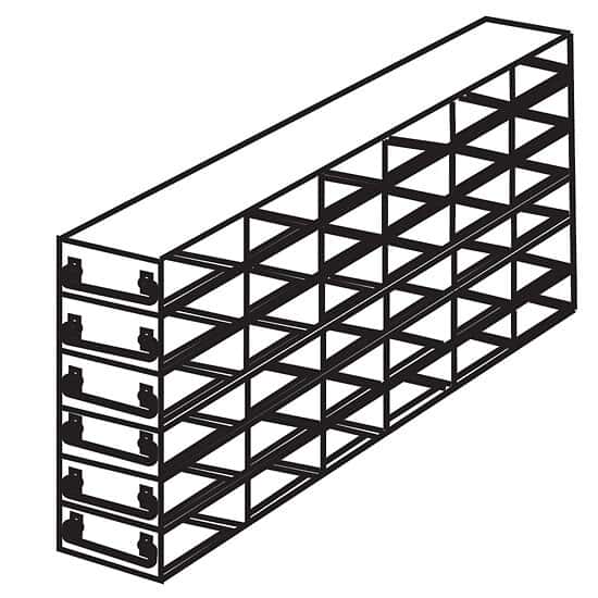 Cole-Parmer Upright Freezer Drawer Rack for 96 Deep-Well Plates or 1 3/4