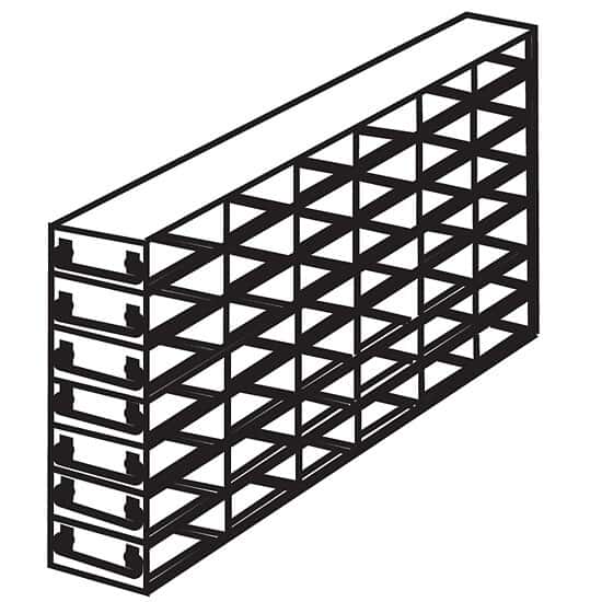 Cole-Parmer Upright Freezer Drawer Rack for 96 Deep-Well Plates or 1 3/4