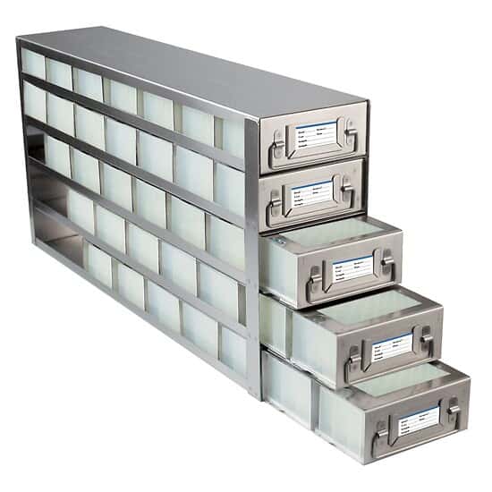 Cole-Parmer Upright Freezer Drawer Rack for 96 Deep-Well Plates or 1 3/4