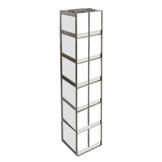 Cole-Parmer Vertical/Chest Freezer Rack for 15 and 50 mL Centrifuge Tube Boxes, 6 box capacity