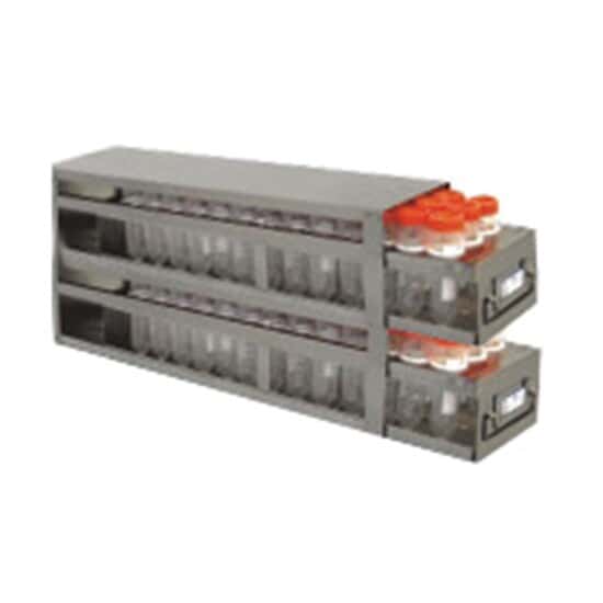 Cole-Parmer Upright Freezer Drawer Rack for 50 mL Centrifuge Tubes; 2 Drawers, holds 102 tubes