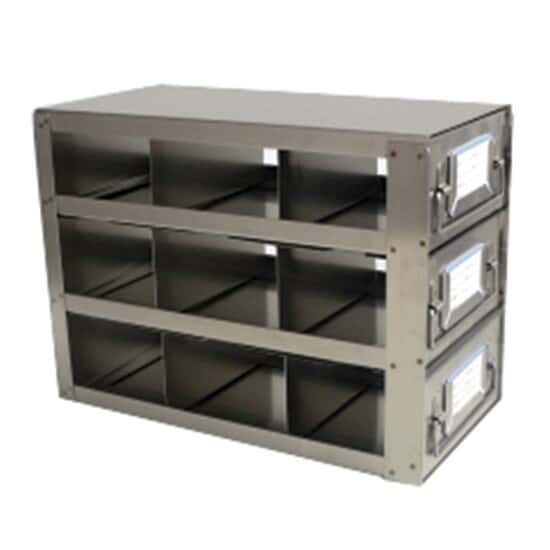 Cole-Parmer Upright Freezer Drawer Rack for Microtube Boxes with 2 7/16