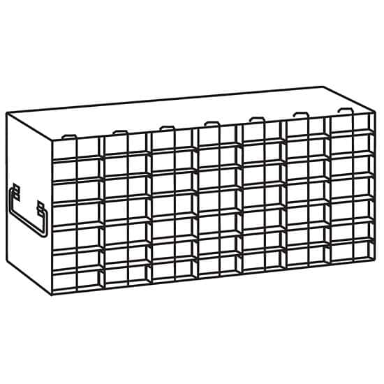 Cole-Parmer Upright Freezer Rack for 25-Place Slide Boxes, 7 x 7 Array