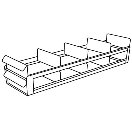 Cole-Parmer Upright Freezer Sliding Tray Eco-Rack for Standard 2