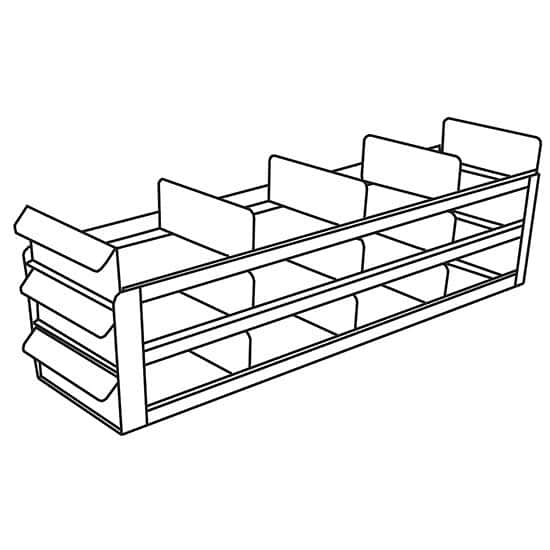 Cole-Parmer Upright Freezer Sliding Tray Eco-Rack for Standard 2